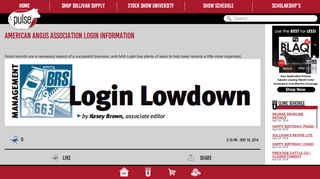 
                            6. American Angus Association Login Information | The Pulse