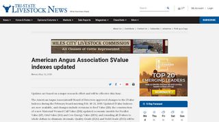 
                            8. American Angus Association $Value indexes updated | TSLN ...