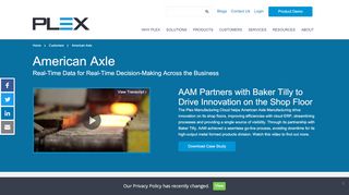 
                            9. American Axle ERP System | Plex - Plex Systems