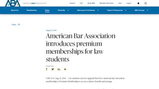 
                            5. American Bar Association introduces premium memberships for law ...