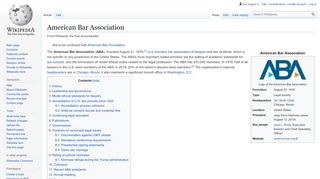 
                            6. American Bar Association - Wikipedia