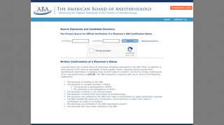 
                            9. American Board of Anesthesiology - Search