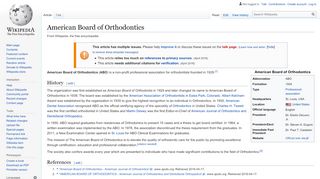 
                            4. American Board of Orthodontics - Wikipedia