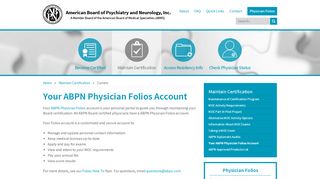 
                            2. American Board of Psychiatry and Neurology ABPN Physician ...