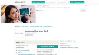 
                            8. American Chartered Bank - Branchspot