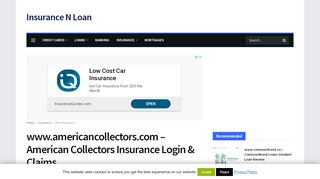 
                            5. American Collectors Insurance Login & Claims