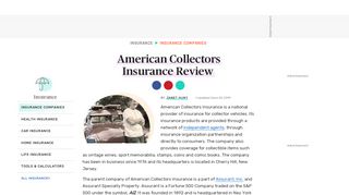 
                            7. American Collectors Insurance Review - The Balance