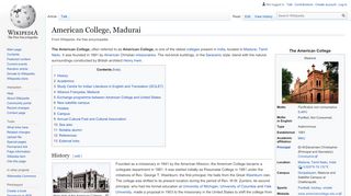 
                            9. American College, Madurai - Wikipedia