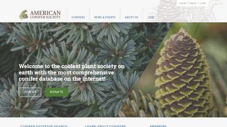 
                            9. American Conifer Society: Homepage