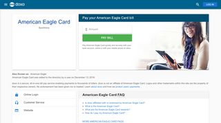 
                            9. American Eagle Card | Pay Your Bill Online | doxo.com