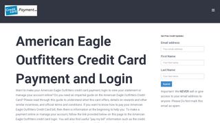 
                            11. American Eagle Outfitters Credit Card Payment - Login ...