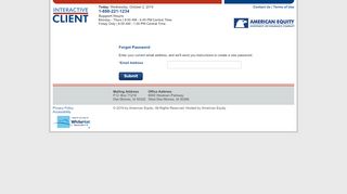 
                            7. American Equity Interactive Client - Forgot Password