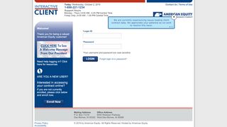 
                            3. American Equity Interactive Client - Login