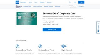 
                            6. American Express AA Business Extra Corporate Card