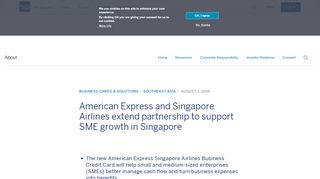 
                            8. American Express and Singapore Airlines extend partnership ...