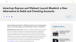 
                            6. American Express and Walmart Launch Bluebird: a New ...
