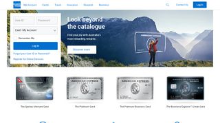 
                            6. American Express AU | Log in | Credit Cards, Travel & Rewards