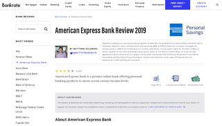 
                            4. American Express Bank Review 2019 - bankrate.com