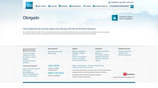 
                            6. American Express Brasil – Logoff