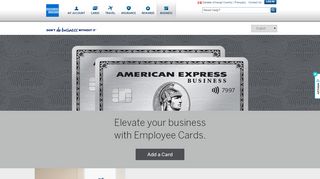 
                            1. American Express® Business Platinum – Employee Card