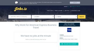 
                            9. American Express Business Travel Careers ... - Jobs.ie