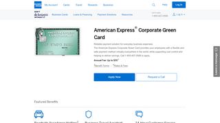 
                            4. American Express Corporate Green Card