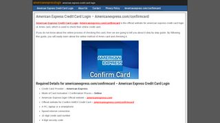 
                            9. American Express Credit Card Login - Americanexpress.com ...