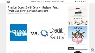 
                            9. American Express Credit Secure vs. Credit Karma Review