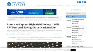 
                            5. American Express High-Yield Savings 1.90% …