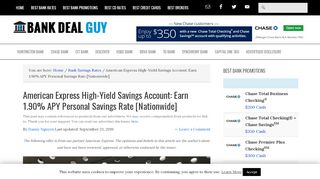 
                            4. American Express High-Yield Savings Account: …