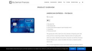 
                            3. American Express – Payback - mygermanfinances.de