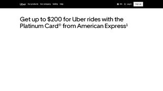 
                            7. American Express Platinum Card® | Uber