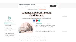 
                            3. American Express Prepaid Card Review - The Balance