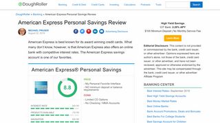 
                            7. American Express Savings Bank Review 2019 - The Dough Roller