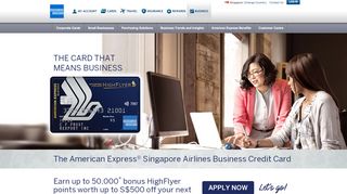 
                            5. American Express® Singapore Airlines Business Credit Card