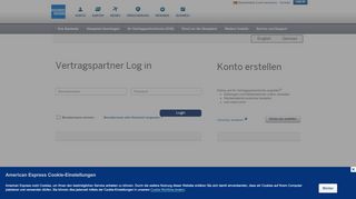 
                            5. American Express Vertragspartnerservice | Anmeldeseite