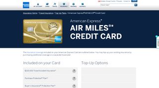 
                            5. American Express®AIR MILES®*Credit Card - American Express ...