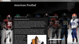 
                            6. American Footbal: Fantasy football login daily mail