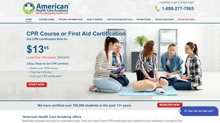 
                            6. American Health Care Academy - CPR Training Classes