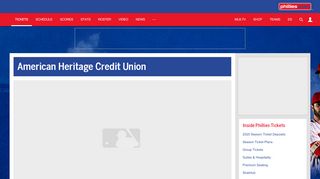 
                            9. American Heritage Credit Union | Philadelphia Phillies