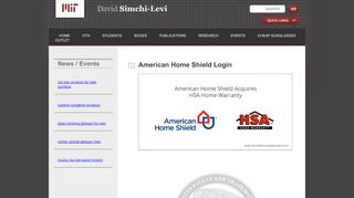 
                            5. American Home Shield Login | David Simchi-Levi