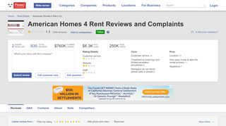 
                            11. American Homes 4 Rent Reviews and Complaints - Pissed …