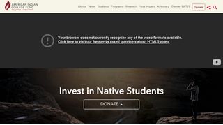 
                            3. American Indian College Fund: Home