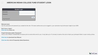 
                            1. American Indian College Fund Student Login