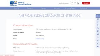 
                            7. American Indian Graduate Center (AIGC) | Center for ...