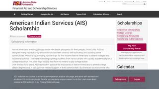 
                            6. American Indian Services (AIS) Scholarship | ASU Scholarships