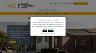 
                            4. American International College | Home | AIC