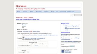 
                            7. American Library Chennai -- United States Consulate ...