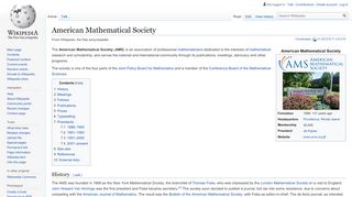 
                            7. American Mathematical Society - Wikipedia