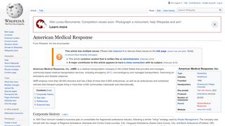 
                            4. American Medical Response - Wikipedia